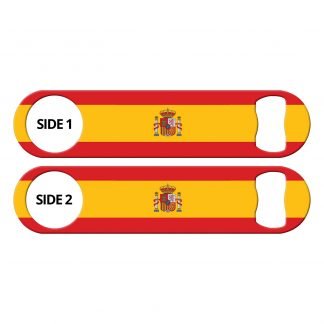 Classic Spanish Flag Flat Bottle Opener