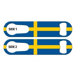 Classic Swedish Flag PSR Bottle Opener