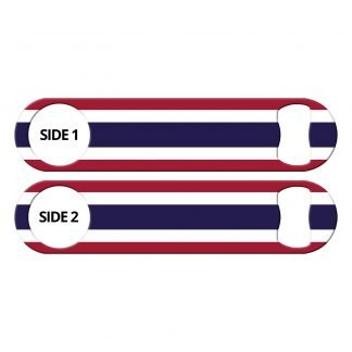 Classic Thai Flag Flat Bottle Opener