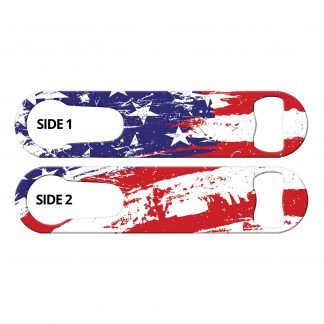 Painted USA Flag PSR Bottle Opener