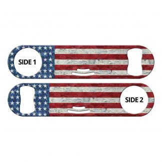 Painted USA Flag Strainer Bottle Opener