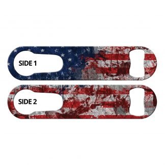 Paint Smudge USA Flag PSR Bottle Opener