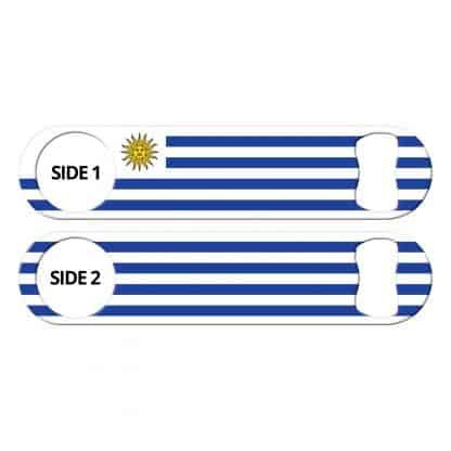 Classic Uruguayan Flag Flat Bottle Opener