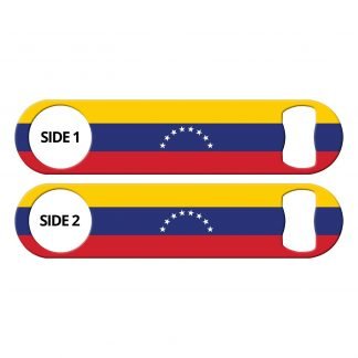 Classic Venezuelan Flag Flat Bottle Opener
